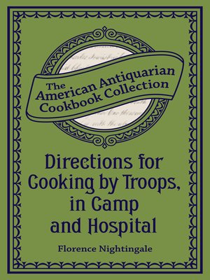 cover image of Directions for Cooking by Troops, in Camp and Hospital